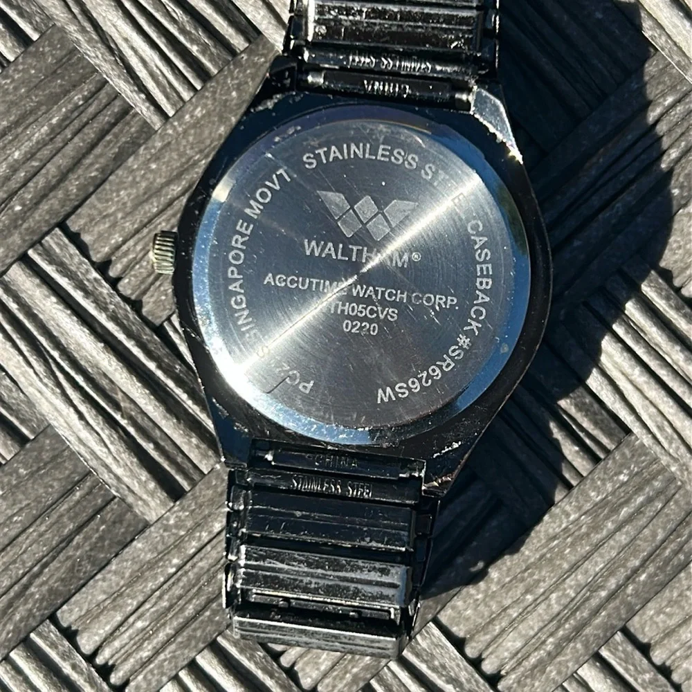 Waltham Black and Gold Men's Watch